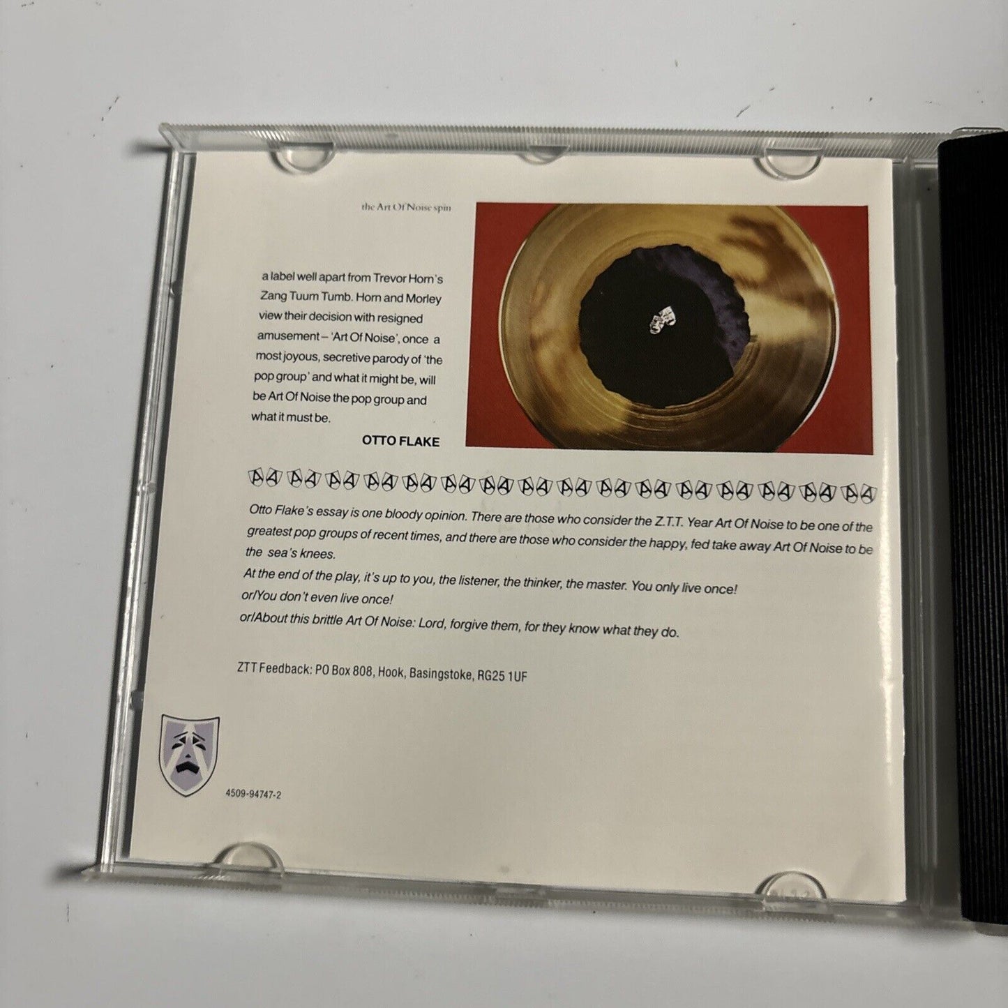 Art Of Noise - Daft (CD, 1994) Electronic ZTT