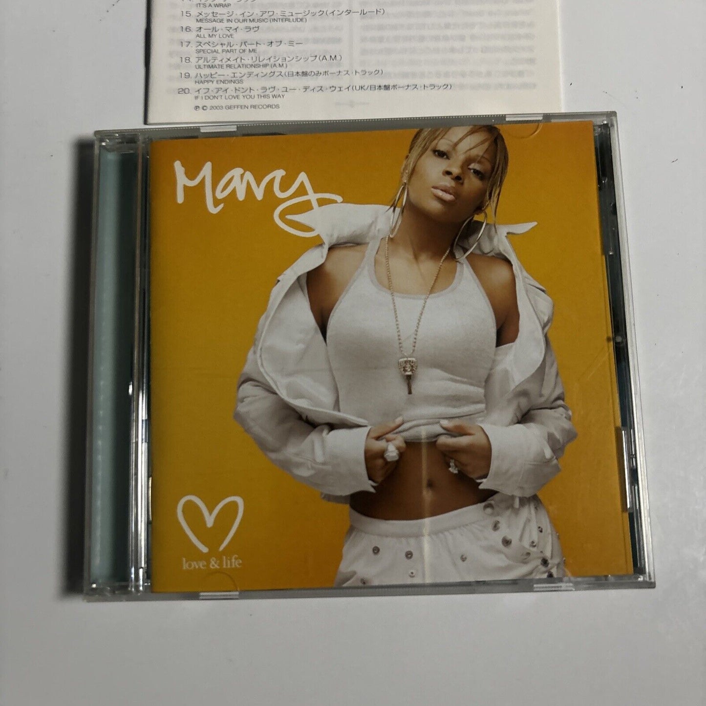 Mary J. Blige - Love & Life [Japan Bonus Track] (CD, 2003) Japan uicc-1090