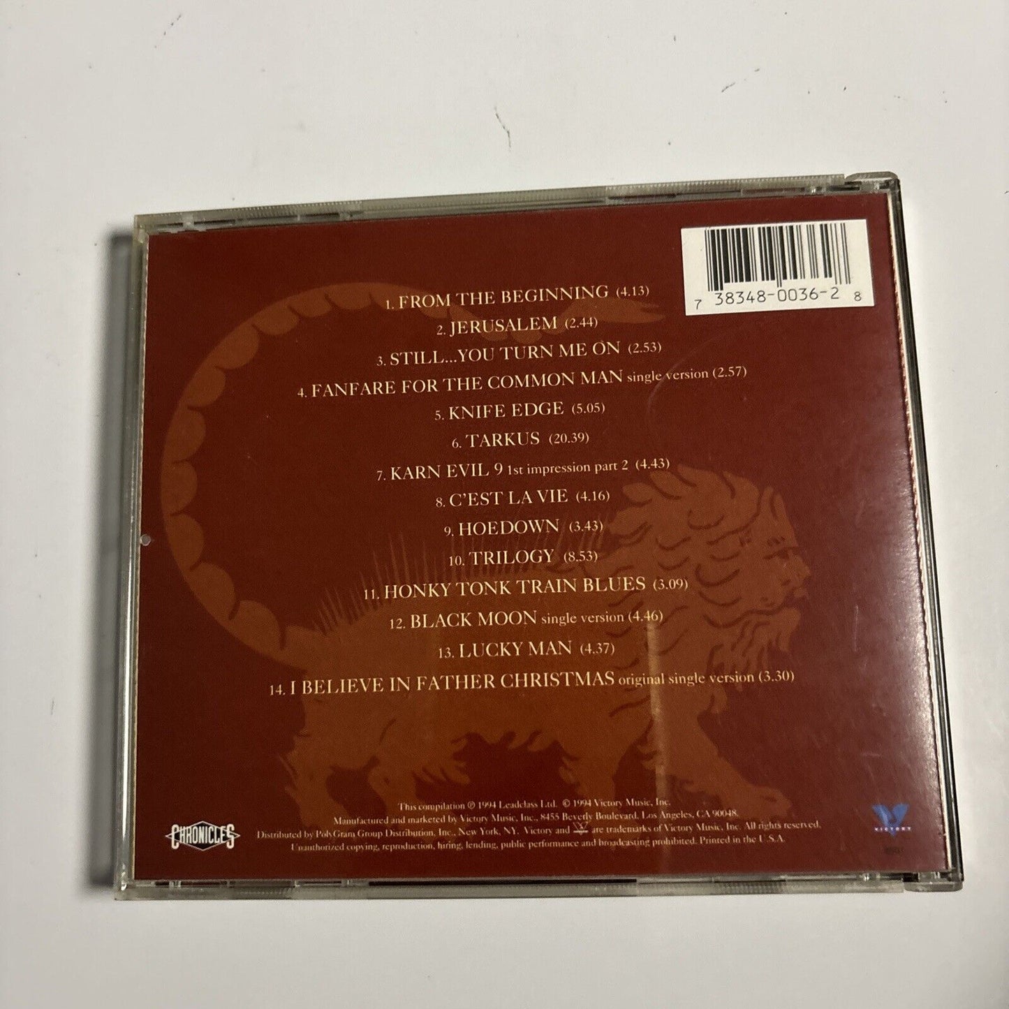 Emerson, Lake & Palmer - The Best Of Emerson, Lake & Palmer (CD, 1994)