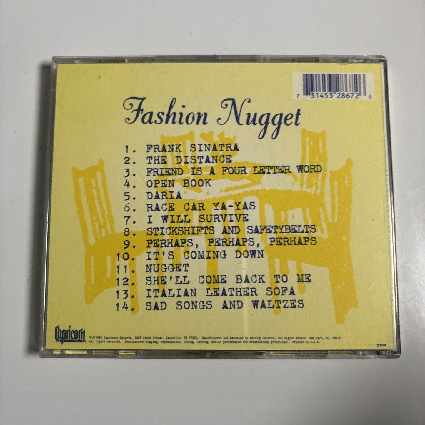 Cake - Fashion Nugget (CD, 1996) Capricorn Records