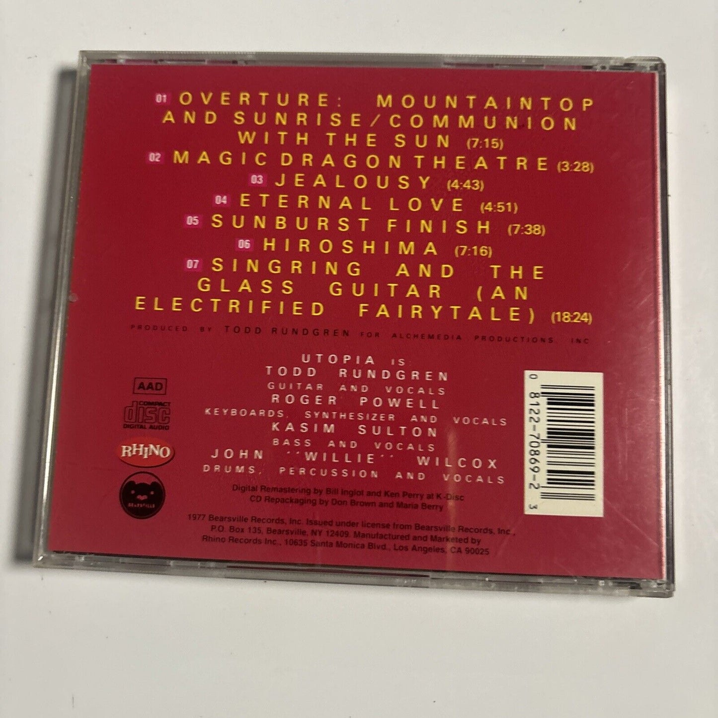 Utopia - Ra (CD, 1976) Rhino Records R2 70869