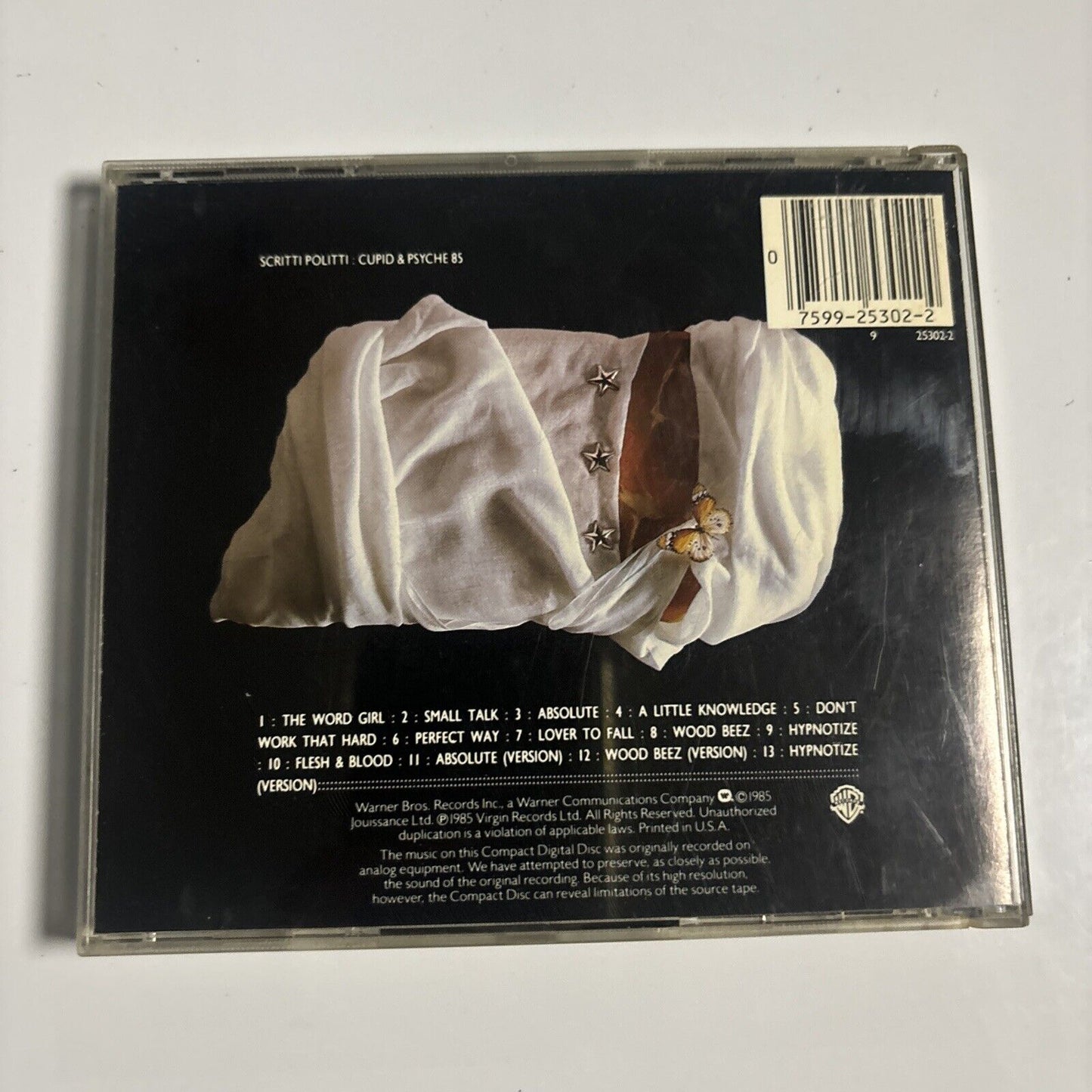 Scritti Politti - Cupid & Psyche 85 (CD, 1985) Warner Bros. Records 9 25302-2