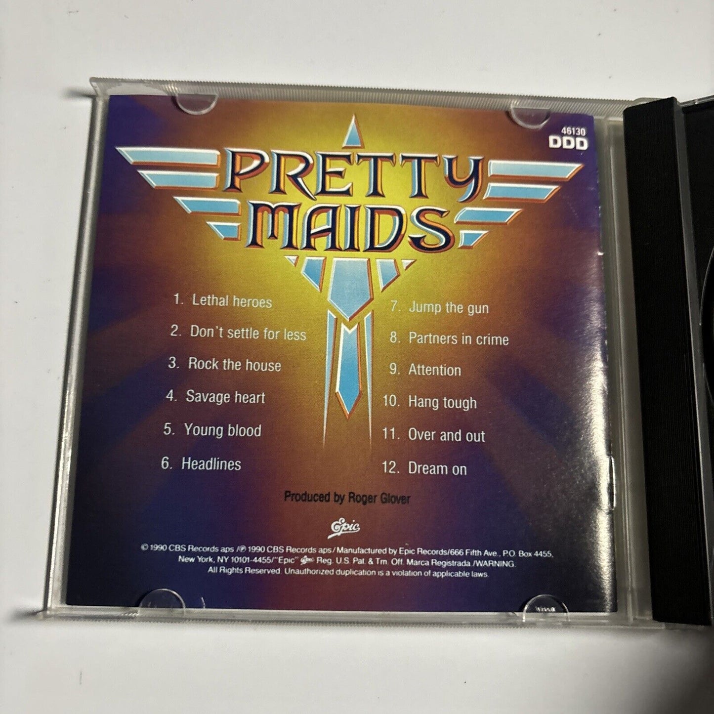 Pretty Maids - Lethal Heroes (CD, 1990) Rock - EK 46130