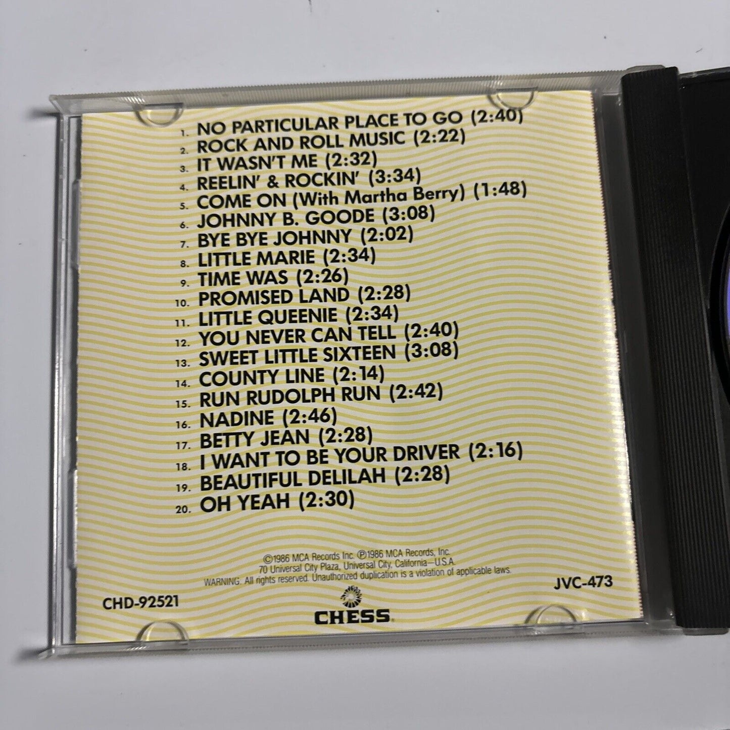 Chuck Berry - Rock 'N Roll Rarities (CD, 1986) CHD-92521