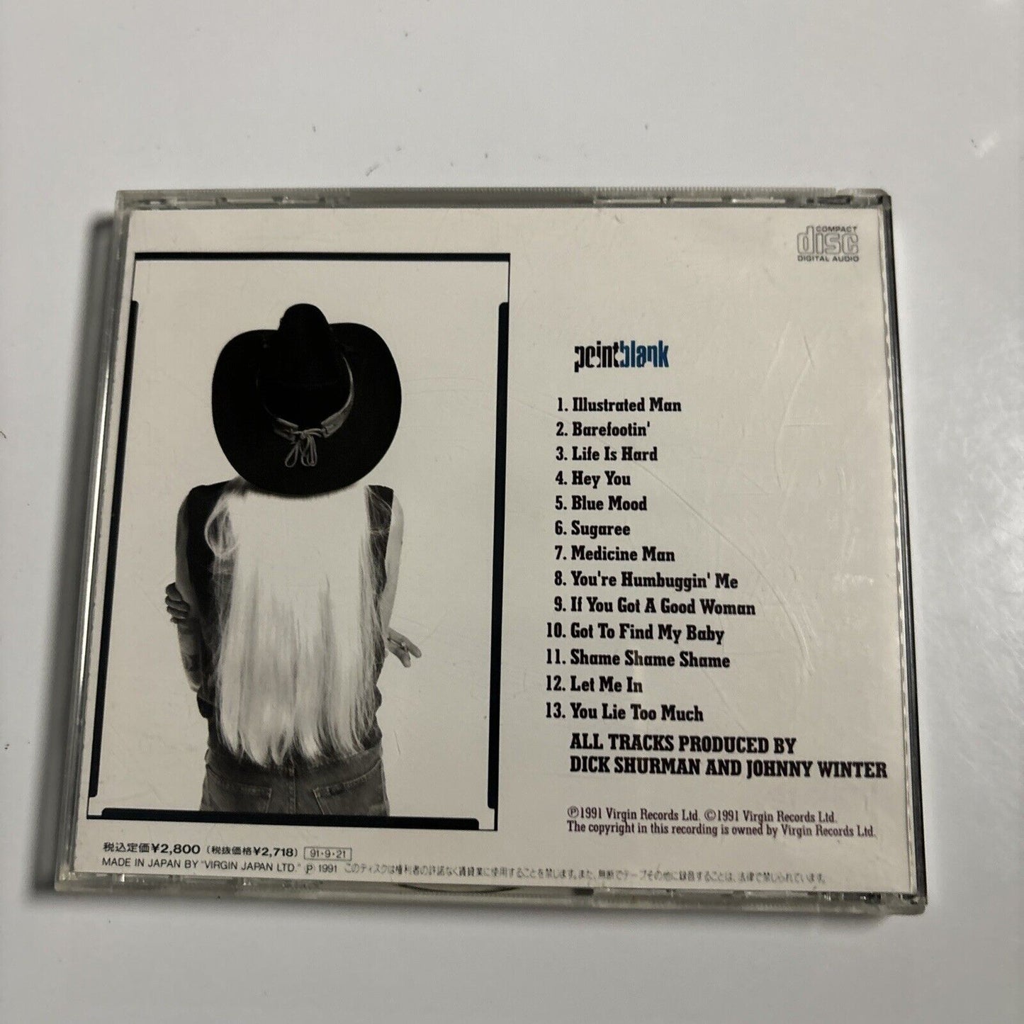 Johnny Winter - Let Me In (CD, 1991) Japan vjcp-28069