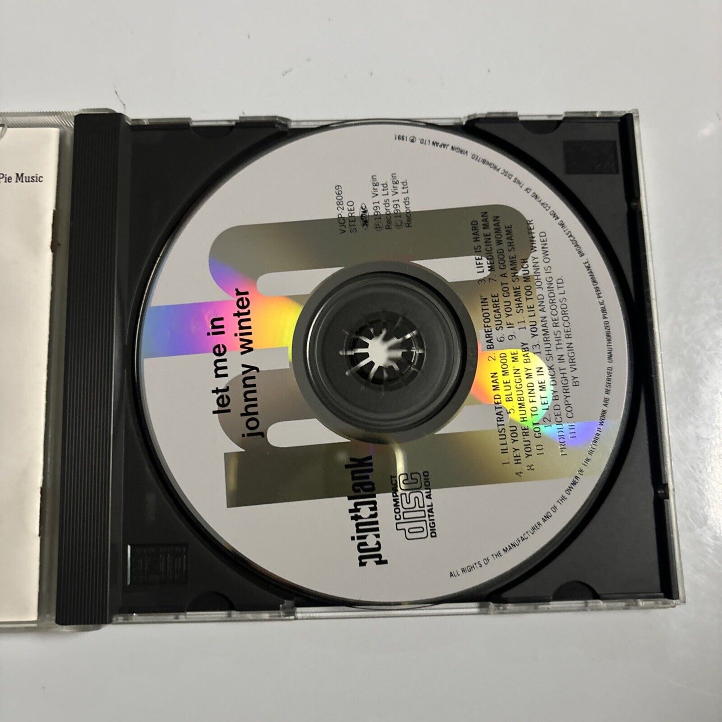 Johnny Winter - Let Me In (CD, 1991) Japan vjcp-28069