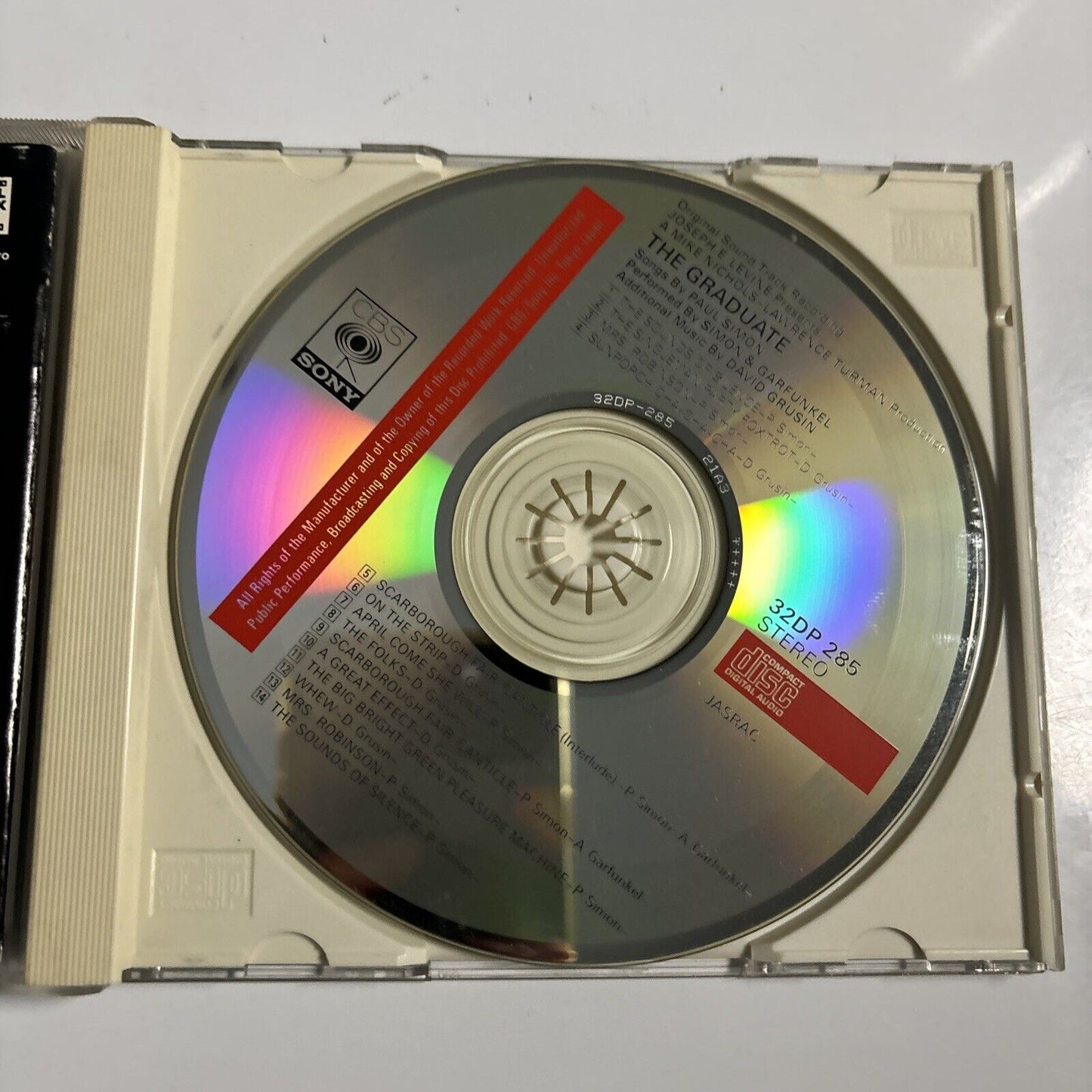 Simon & Garfunkel The Graduate Original Film Soundtrack (CD 1985) Japan 32dp-285