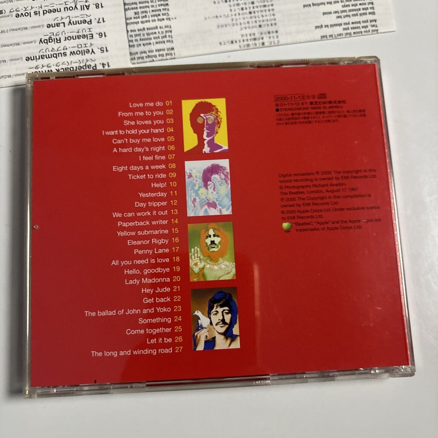The Beatles - 1 (CD, 2000) Japan TOCP-65600 Apple Records