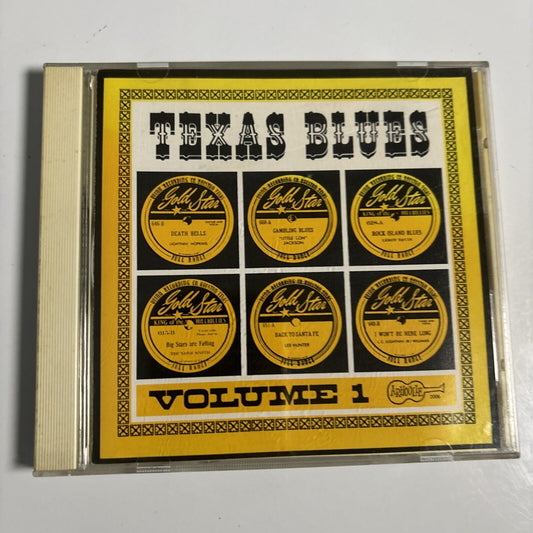Various Artists - Texas Blues Volume 1 (CD, 1963) Japan PCD-2519