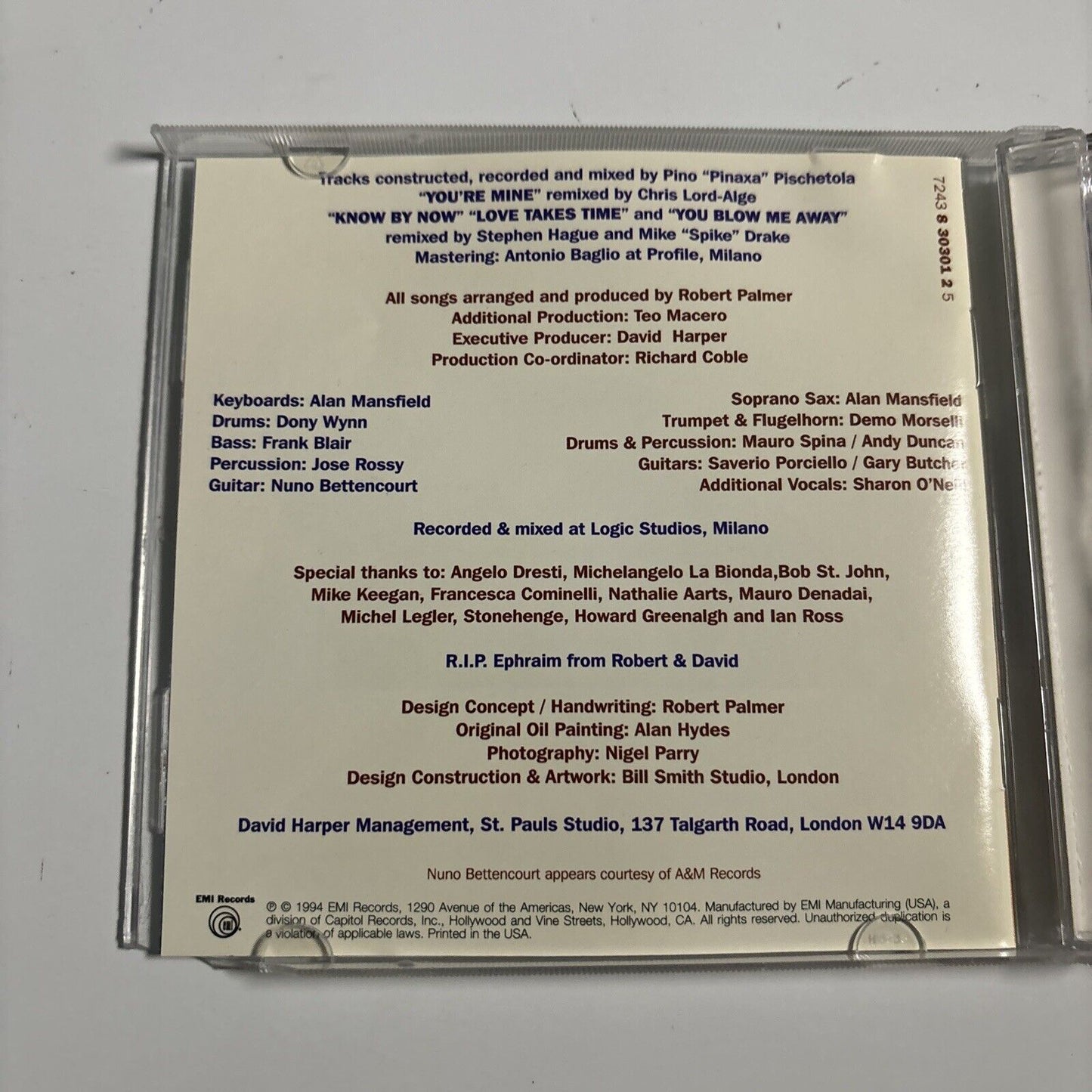 Robert Palmer - Honey (CD, 1994) UK EMI