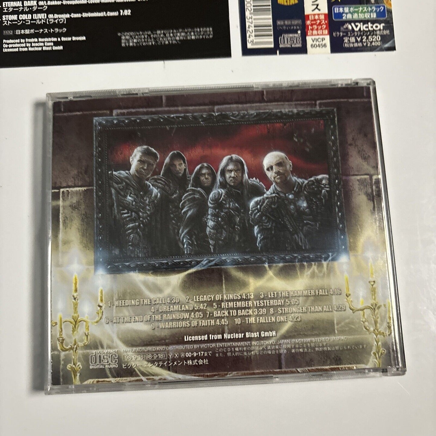 HammerFall - Legacy Of Kings (CD, 1998) Japan vicp-60456 Obi