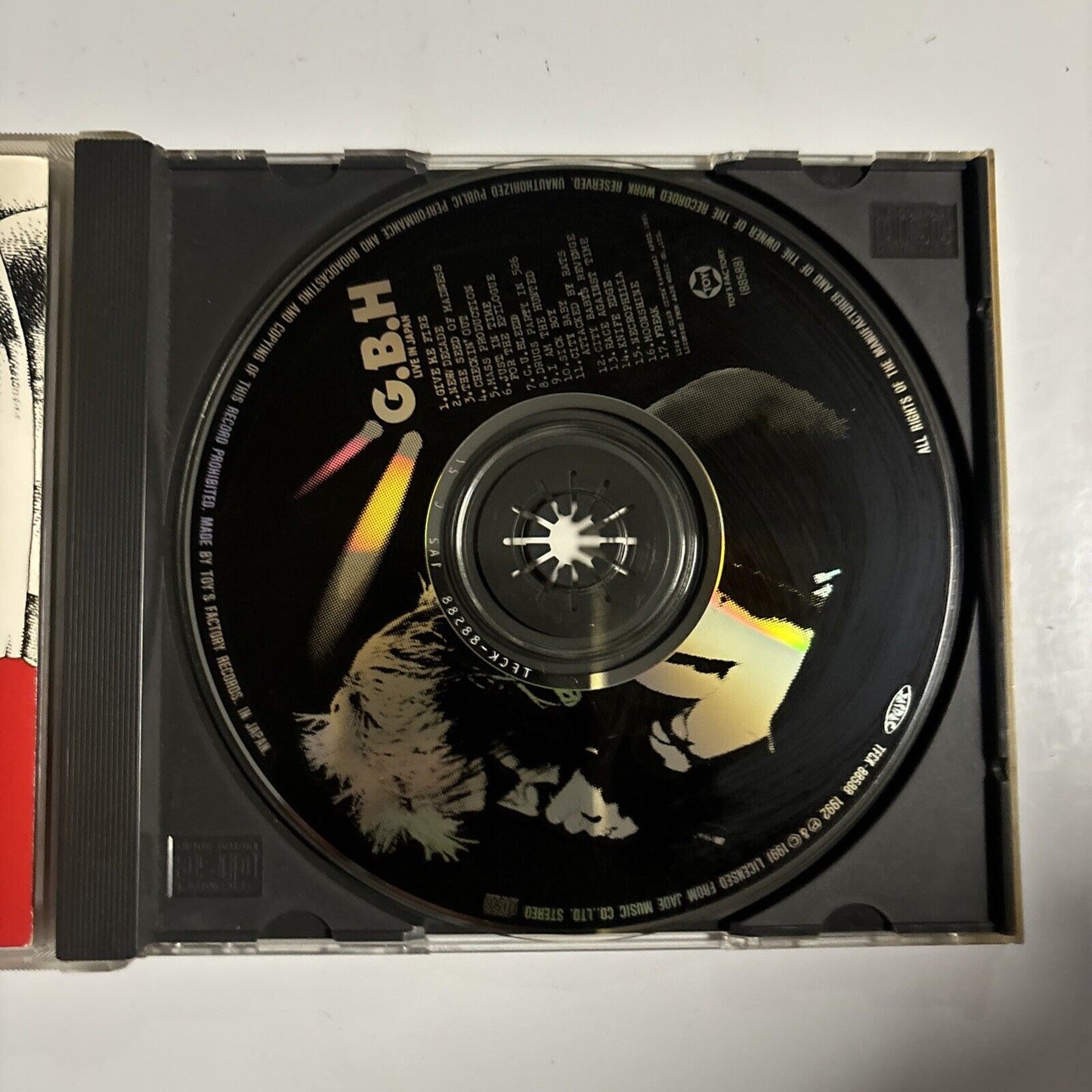 G.B.H - Live In Japan (CD, 1992) Japan Toy's Factory tfck-88588