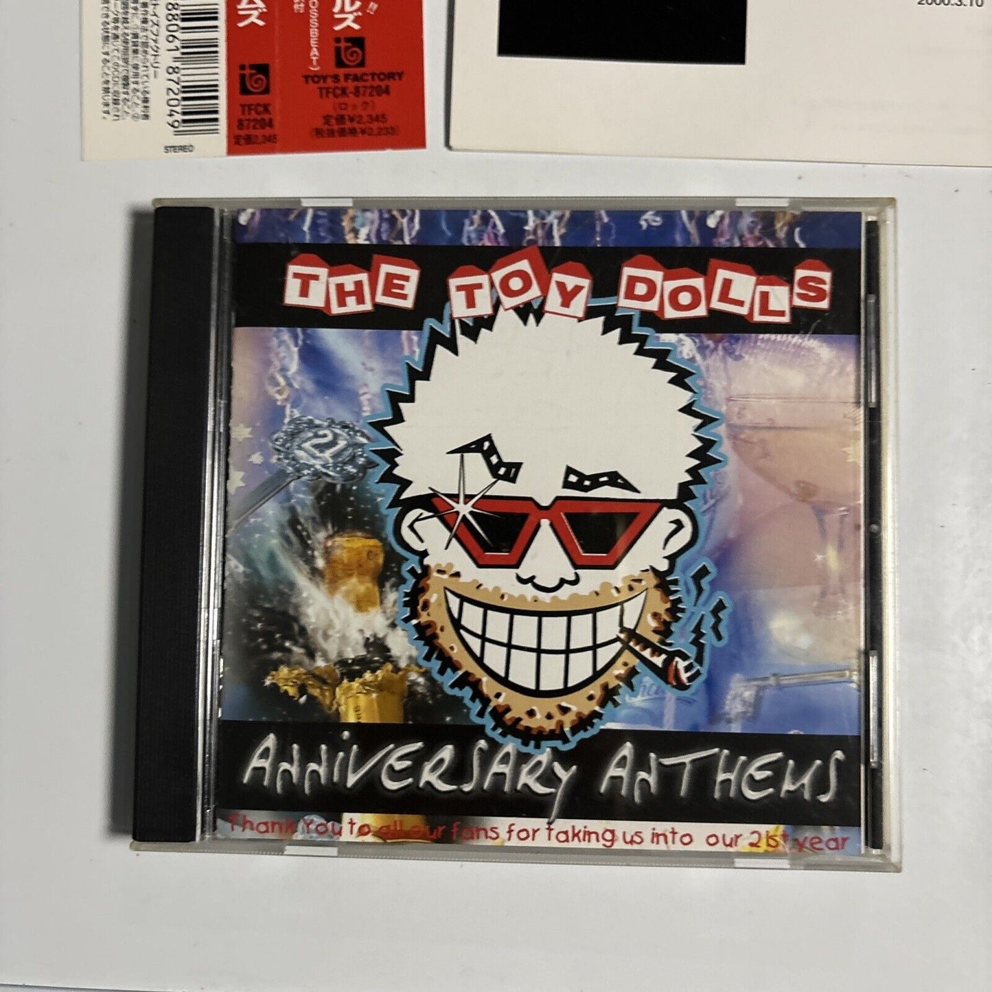 The Toy Dolls - Anniversary Anthems (CD, 2000) Japan tfck-87204 Obi