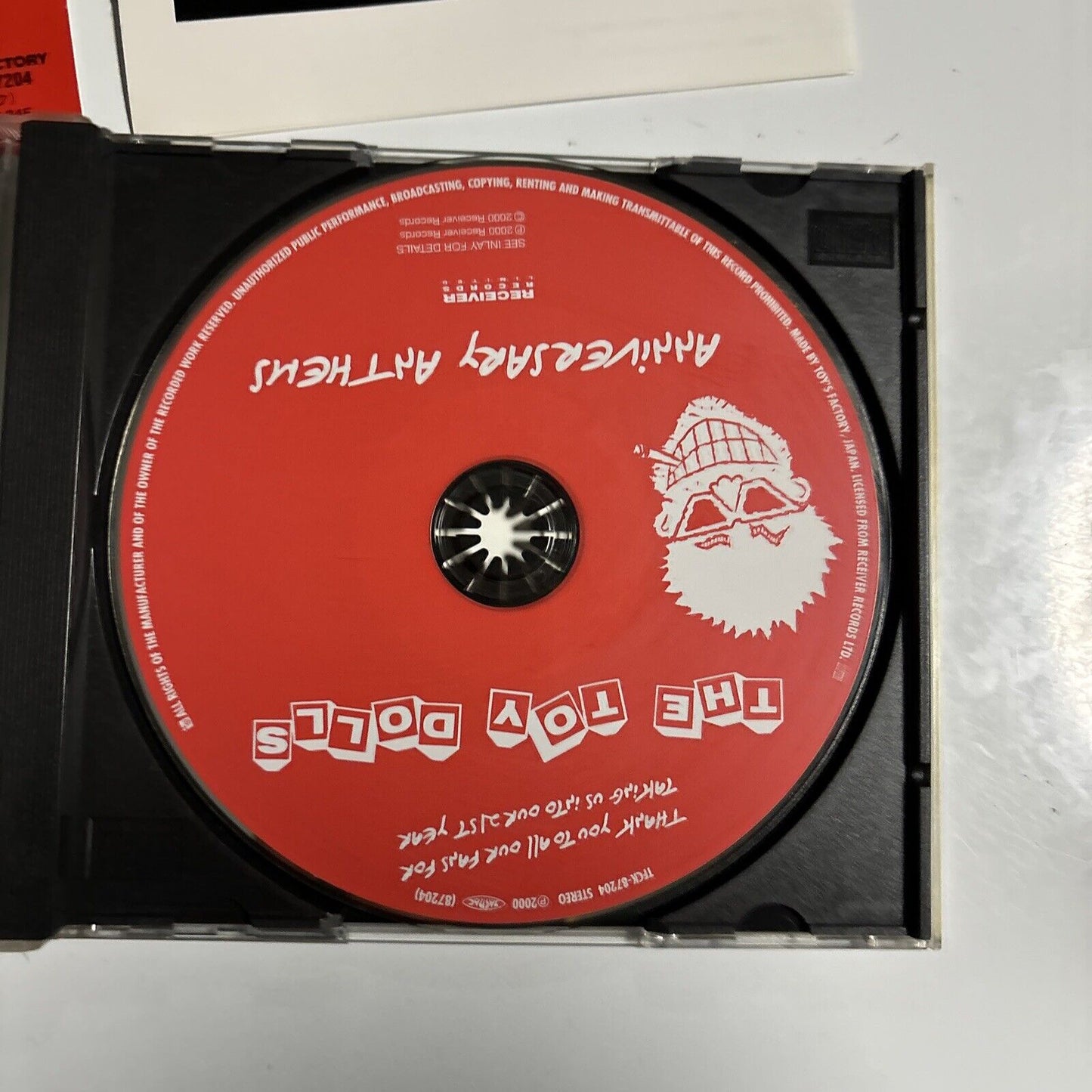 The Toy Dolls - Anniversary Anthems (CD, 2000) Japan tfck-87204 Obi