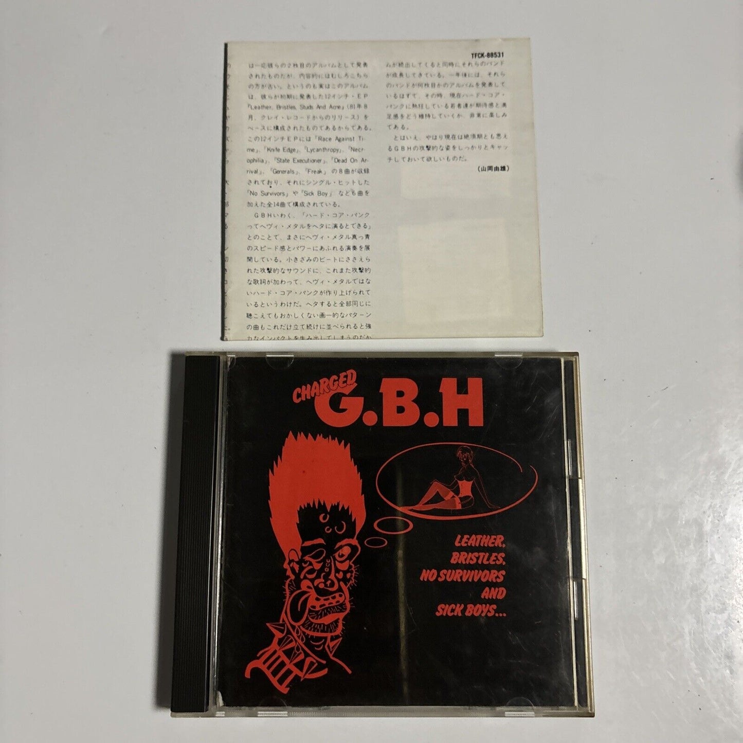 Charged G.B.H - Leather, Bristles, No Survivors and Sick Boys (CD, 1991) Japan
