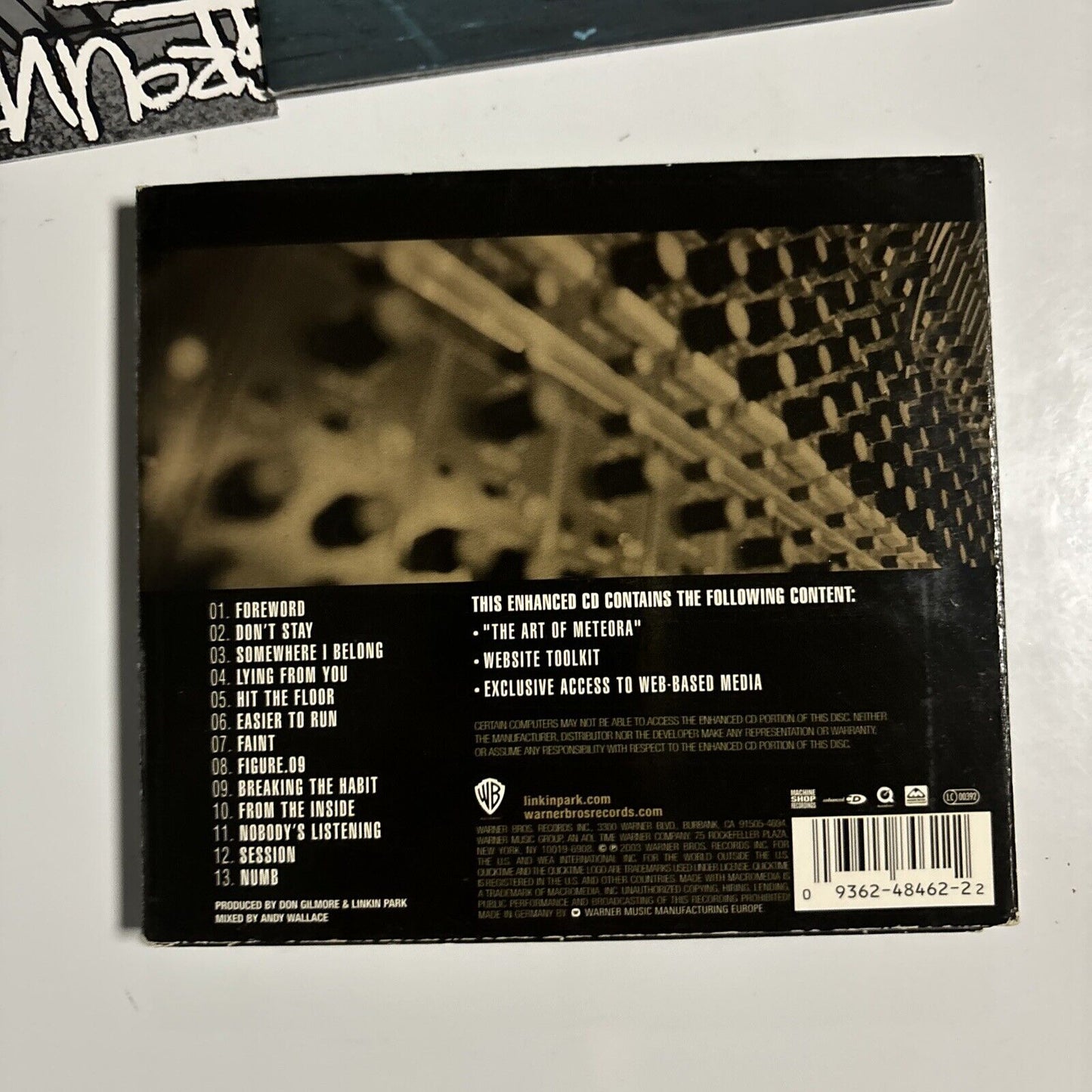 Linkin Park - Meteora (CD, 2003) USA Warner Bros. Records Digipak