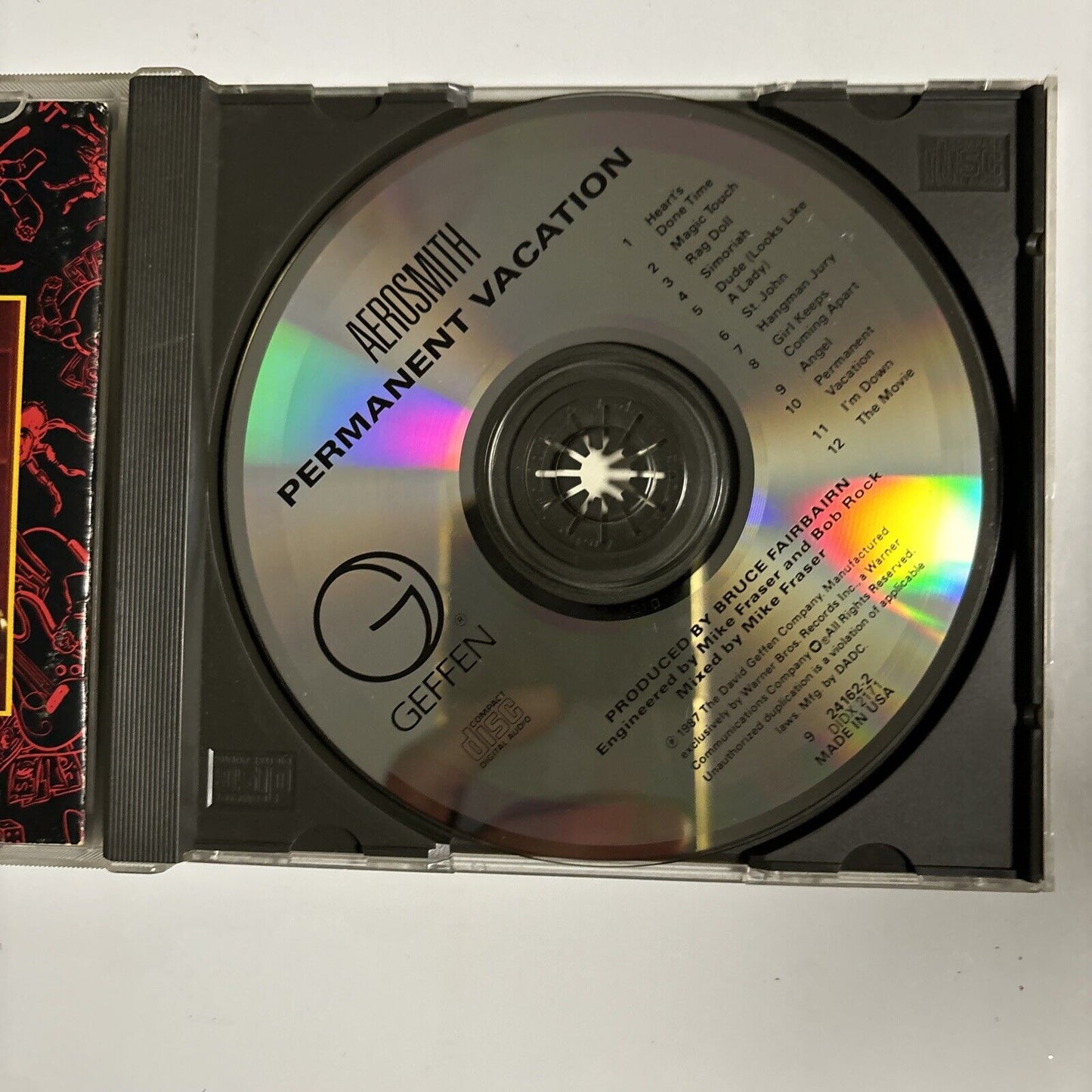 Aerosmith - Permanent Vacation (CD, 1987) Geffen Records 9 24162-2