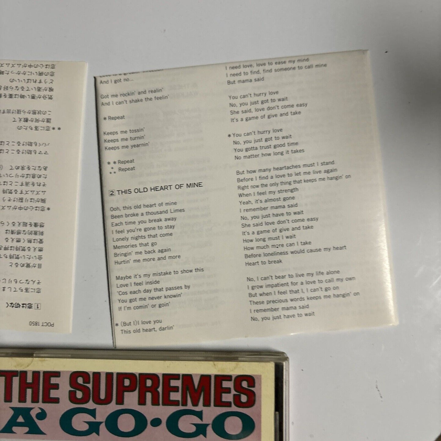 The Supremes - A' Go-Go (CD, 1992) Japan POCT-1850 Motown