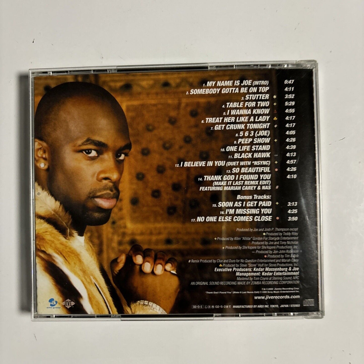 Joe - My Name Is Joe (CD, 2000) Japan AVCZ-95154 Funk/Soul