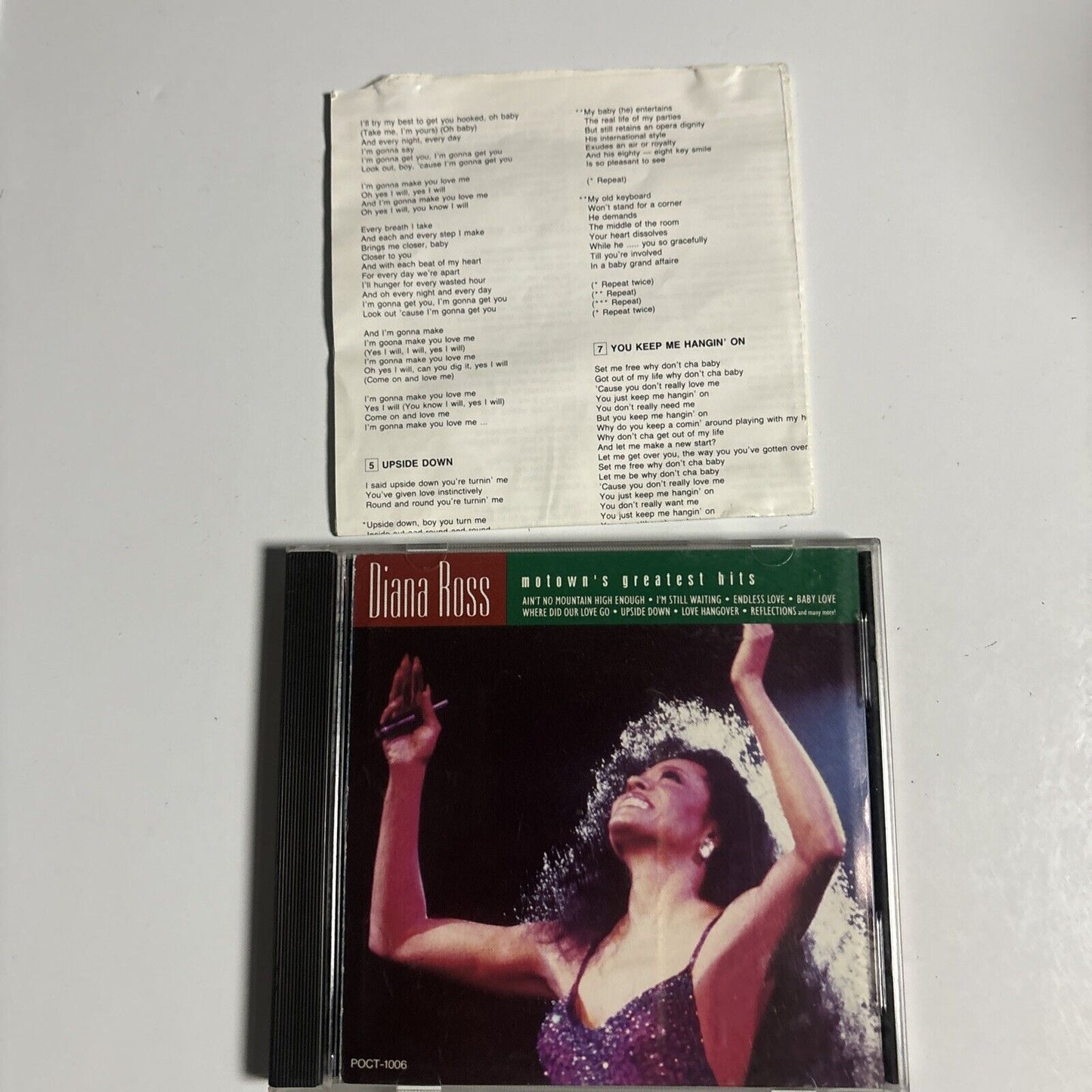 Diana Ross - Motown's Greatest Hits (CD, 1992) Japan poct-1006