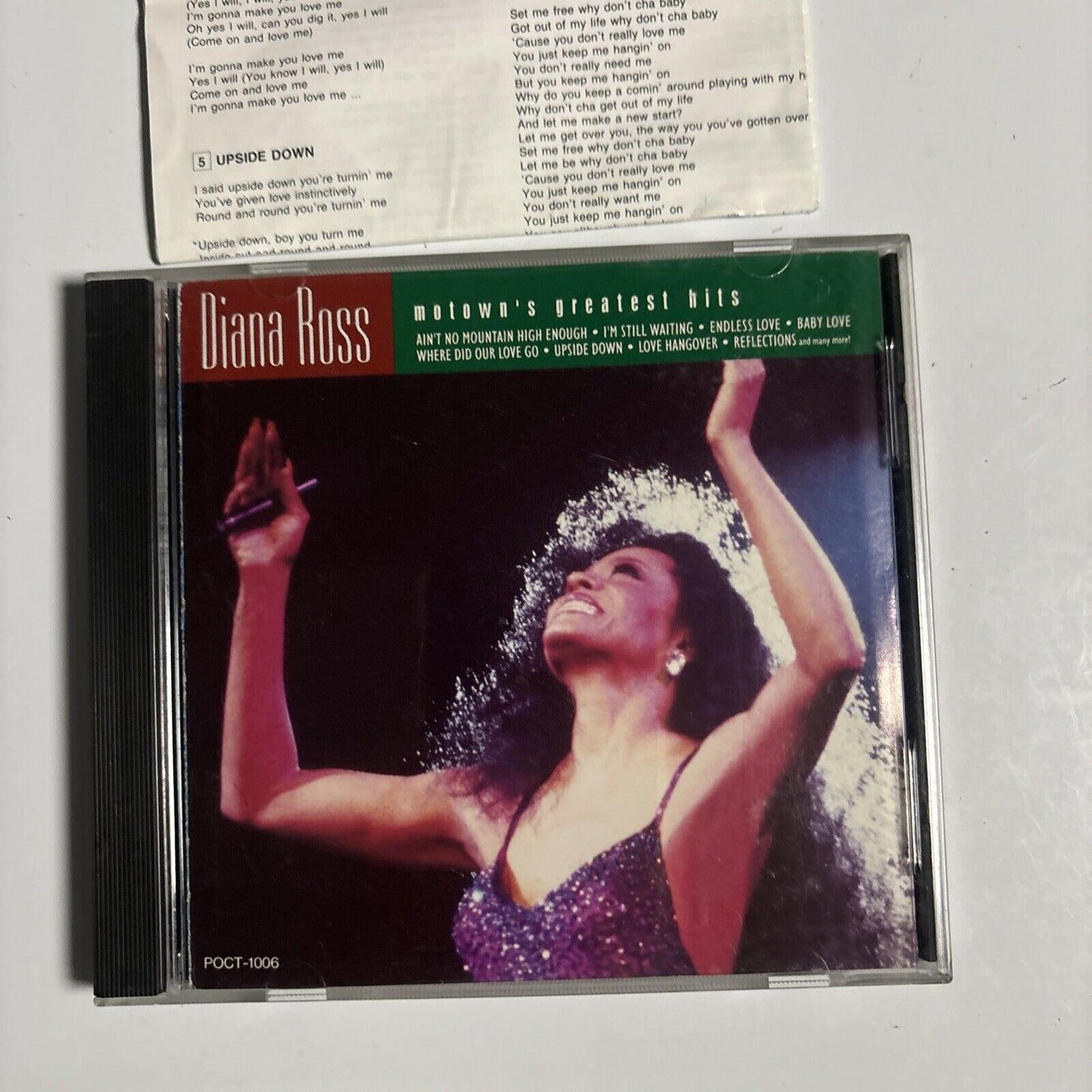 Diana Ross - Motown's Greatest Hits (CD, 1992) Japan poct-1006