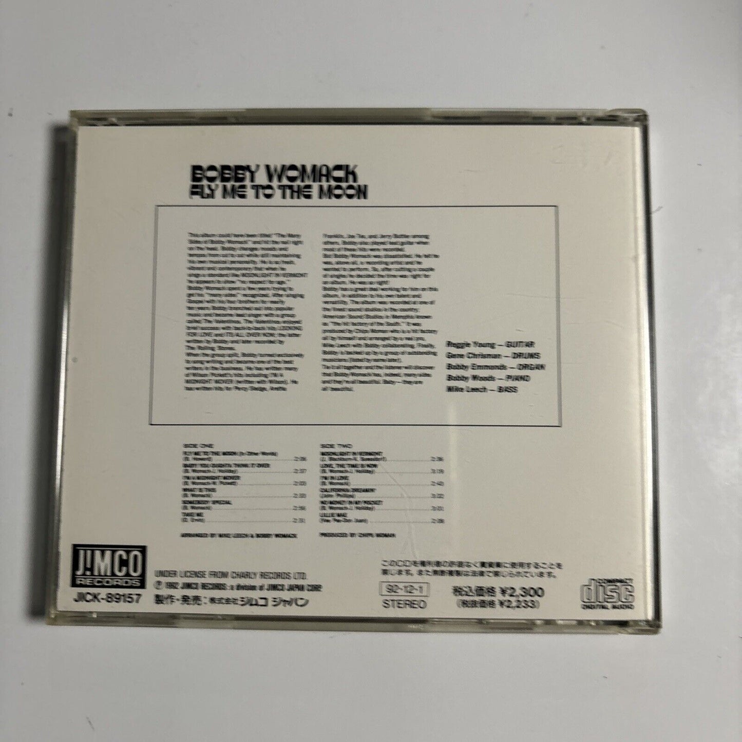 Bobby Womack - Fly Me To The Moon (CD, 1992) Funk / Soul Japan jick-89157