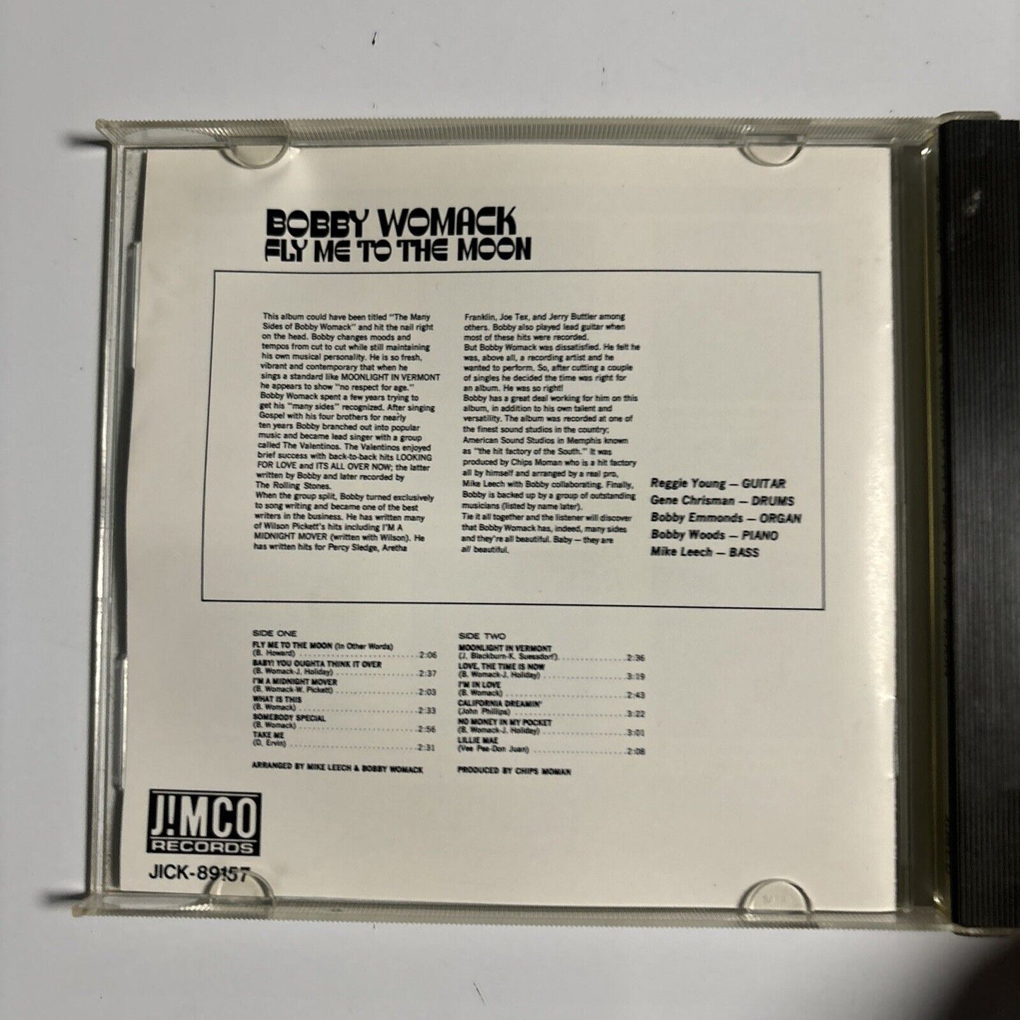 Bobby Womack - Fly Me To The Moon (CD, 1992) Funk / Soul Japan jick-89157