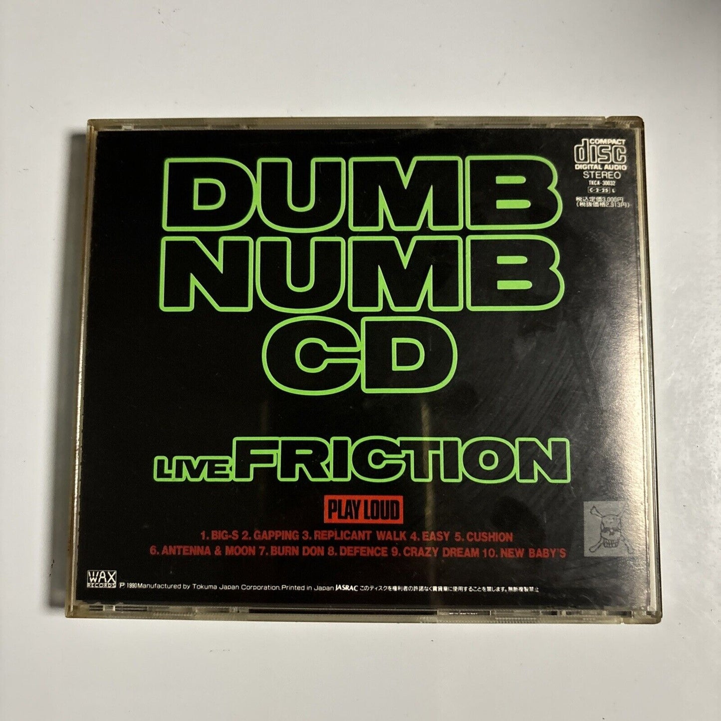 Friction - Dumb Numb (CD, 1990) Japan tkca-30032
