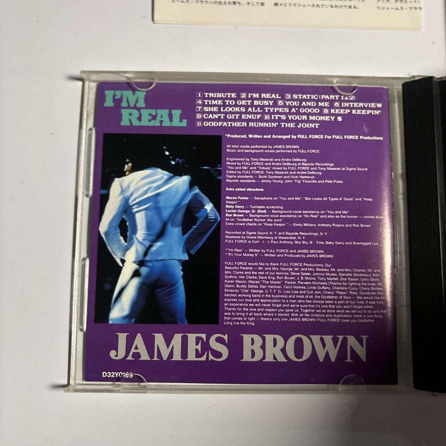 James Brown - I'm Real (CD, 1988) Japan d32y0169
