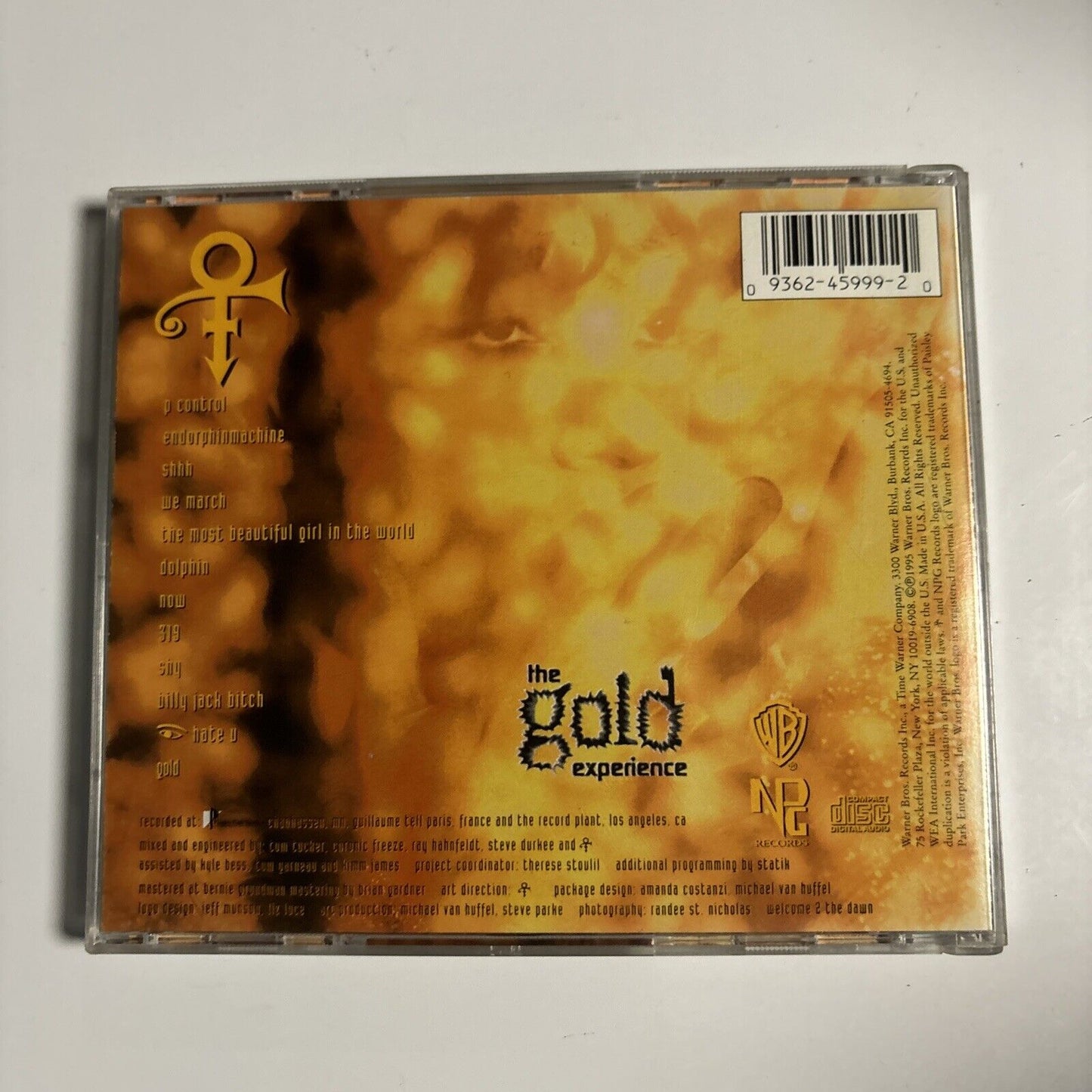 The Artist (Formerly Known As Prince) - The Gold Experience (CD, 1995) 9 45999-2