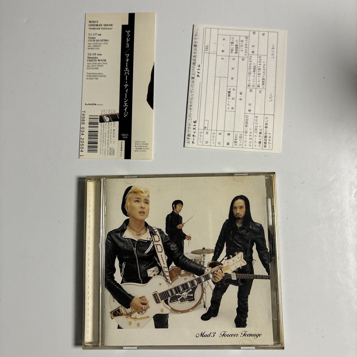 Mad 3 - Forever Teenage (CD, 2001) Japan mdcl-1416 Obi