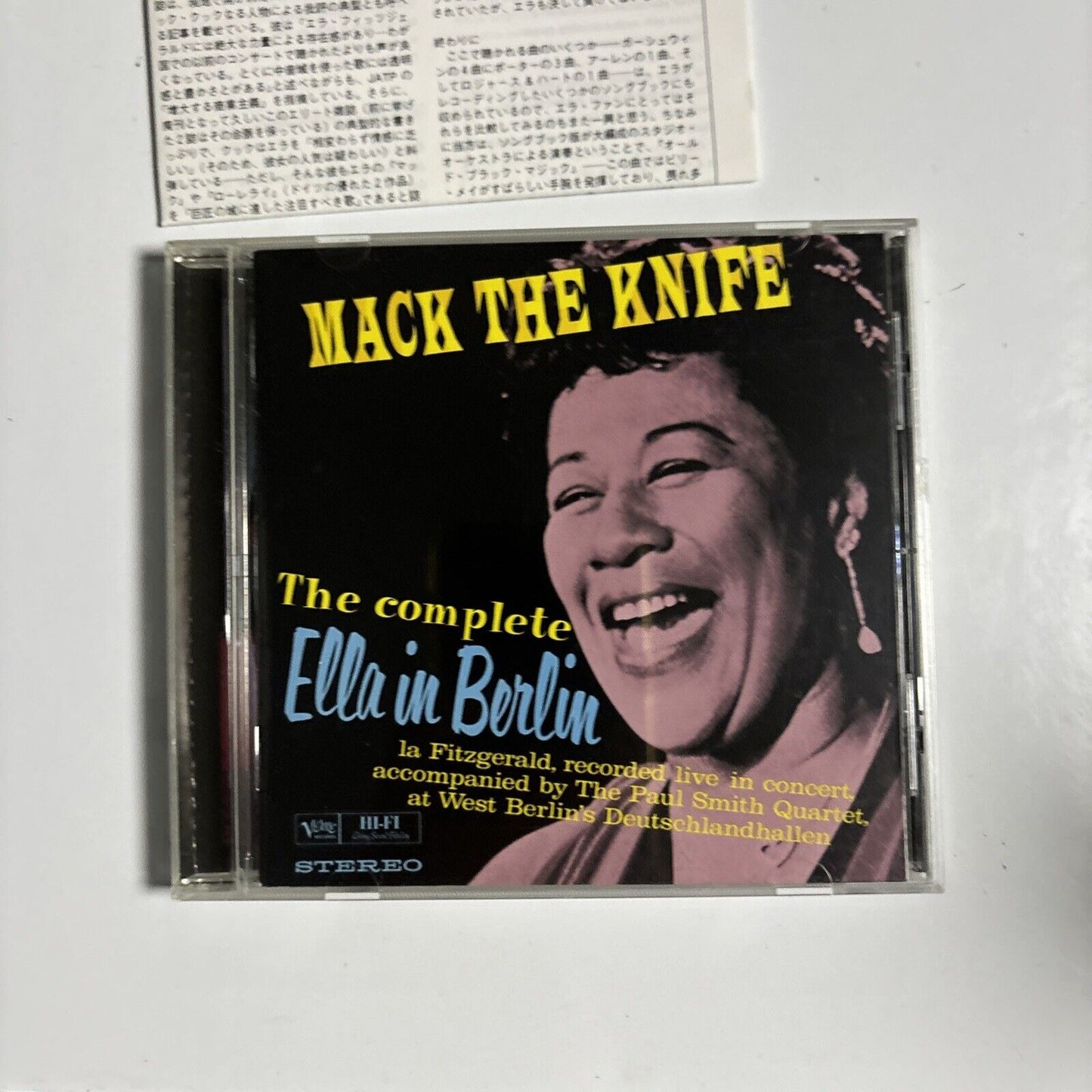 Ella Fitzgerald - The Complete Ella In Berlin: Mack The Knife (CD, 1993) Japan