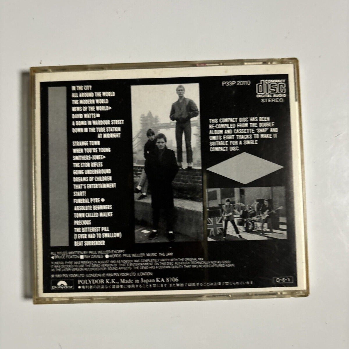 The Jam - Compact Snap (CD, 1984) Japan Polydor p33p-20110 – Retro Unit