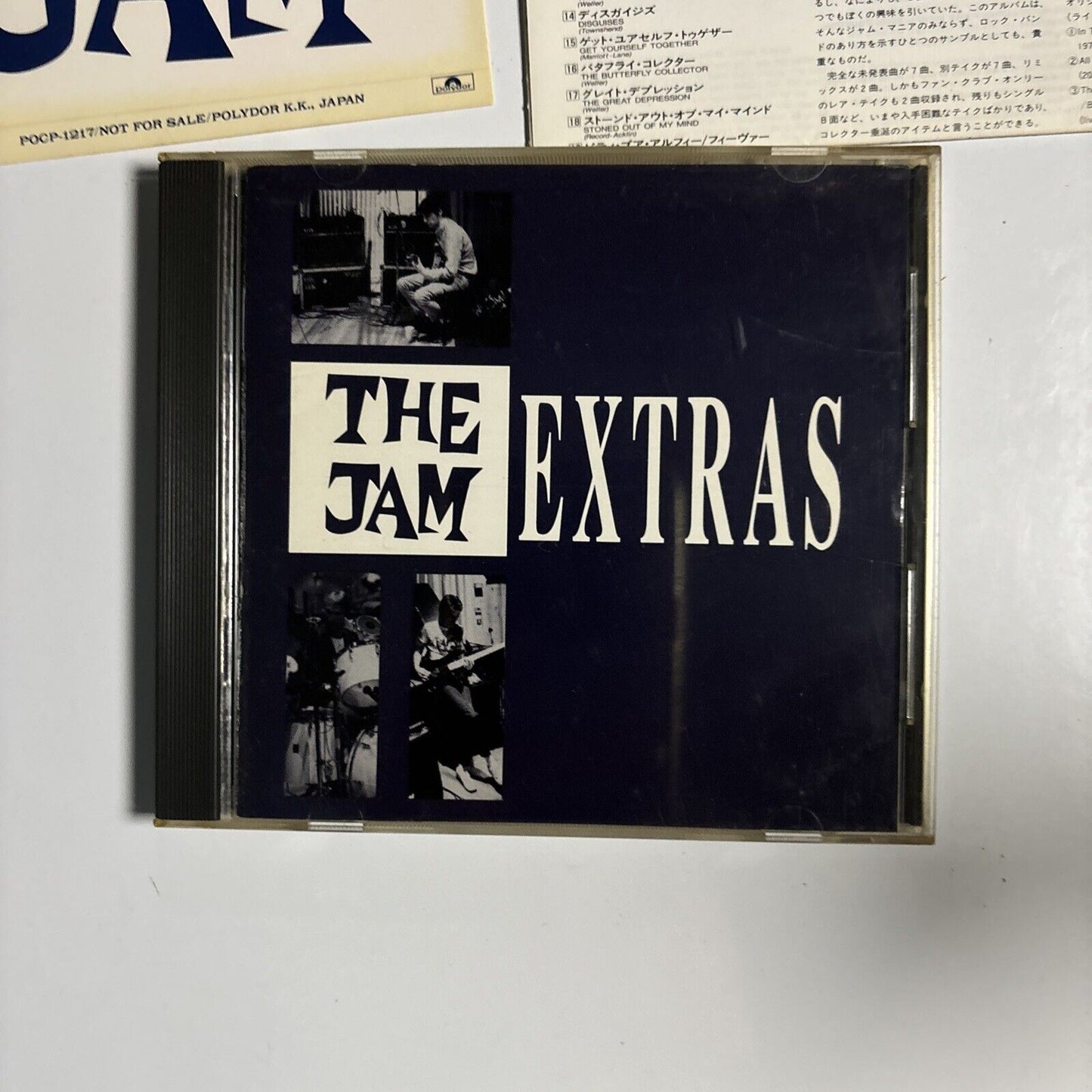 The Jam - Extras (CD, 1992) Japan Polydor pocp-1217 Sticker