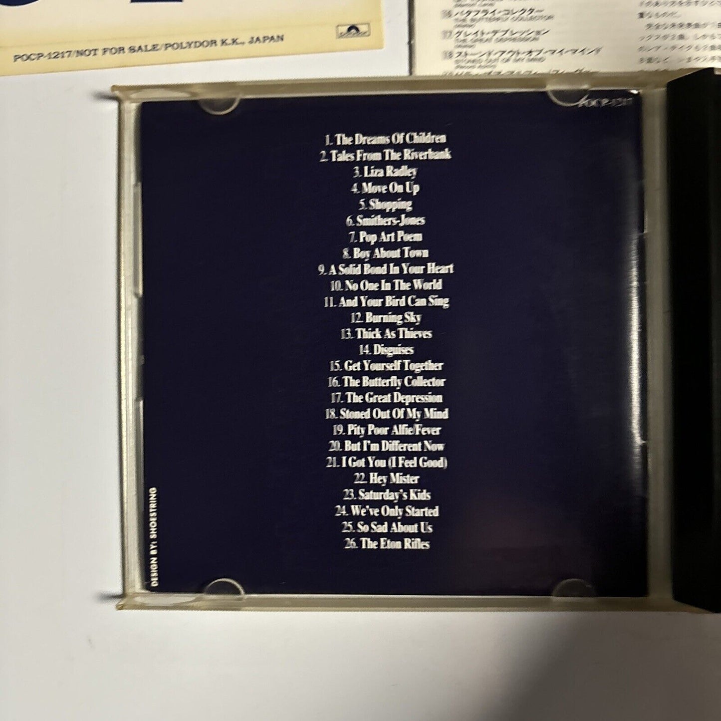 The Jam - Extras (CD, 1992) Japan Polydor pocp-1217 Sticker