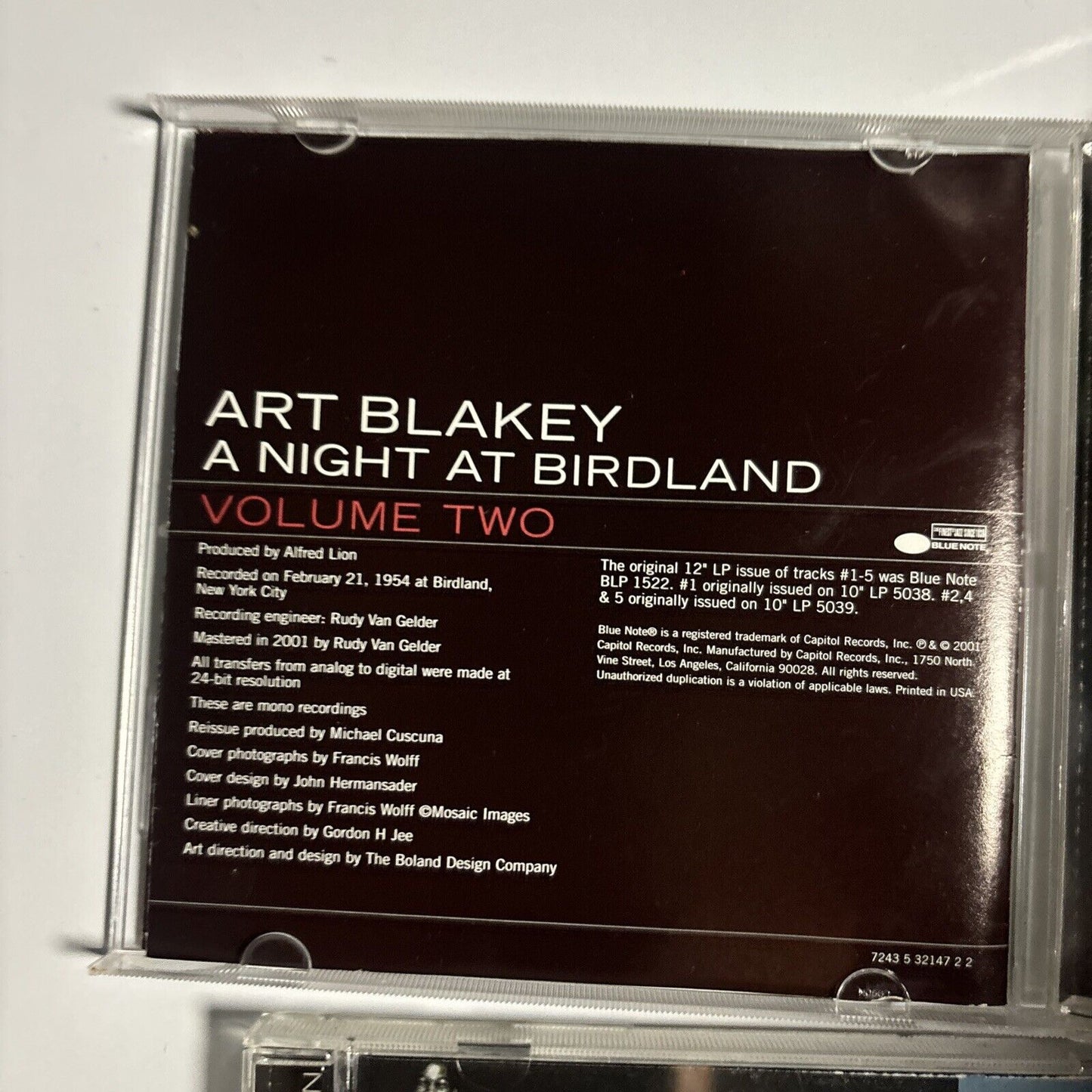 Art Blakey Quintet - A Night At Birdland, Volume One & Two (CD, 2001, 2-Disc)