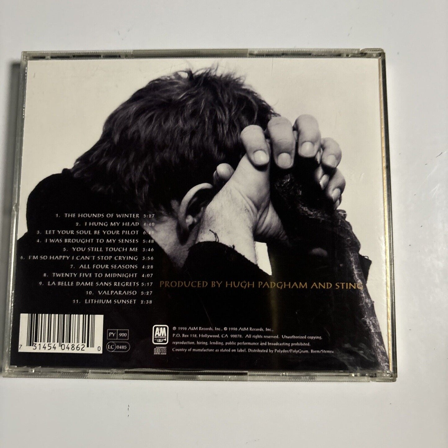 Sting - Mercury Falling (CD, 1996) A&M Records 540 486 2