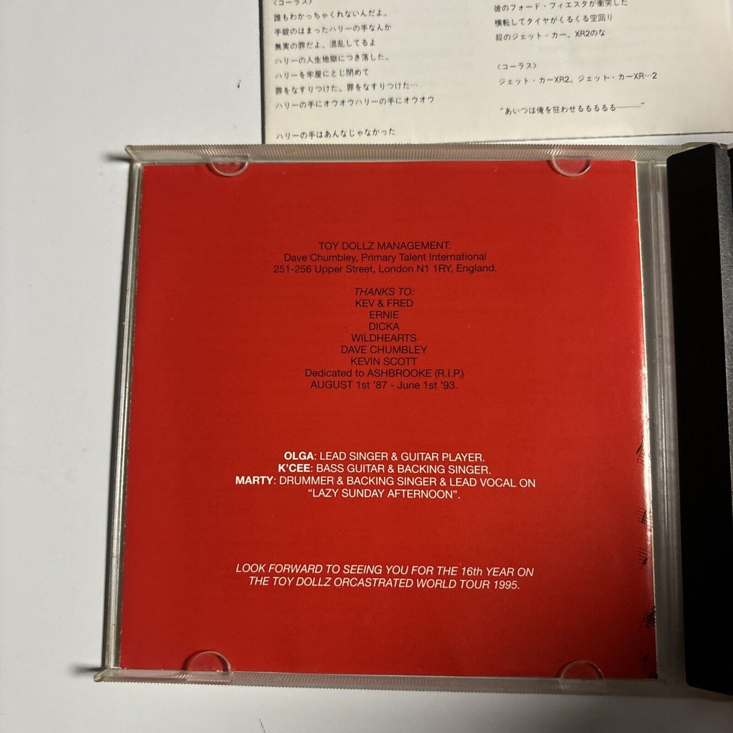 Toy Dollz - Orcastrated (CD, 1995) Japan tfck-88729