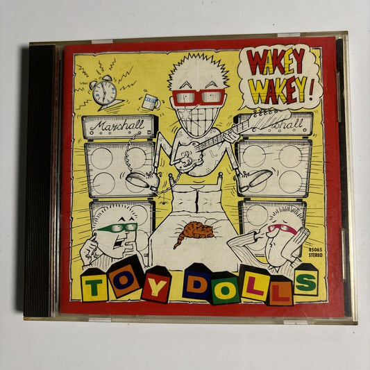 Toy Dolls - Wakey Wakey! (CD, 1989) Japan 85065 Receiver Records Limited