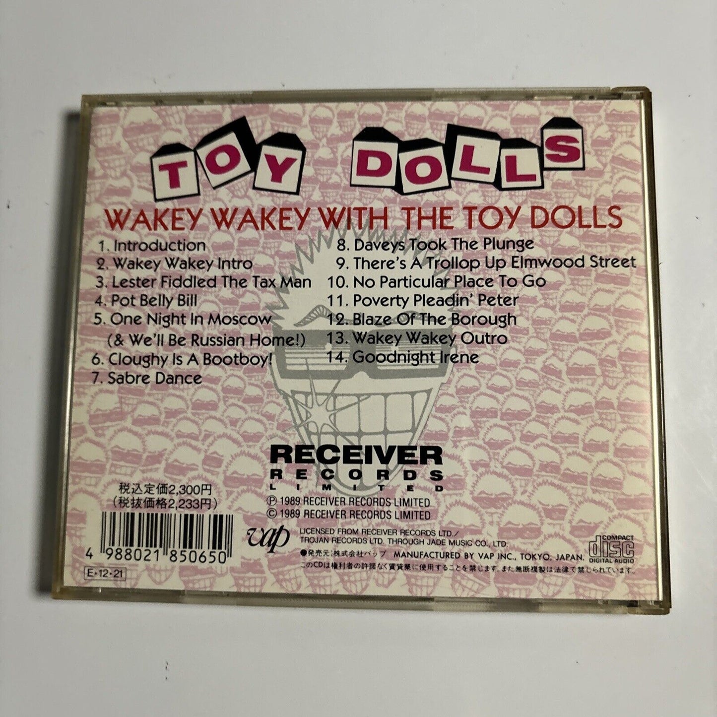 Toy Dolls - Wakey Wakey! (CD, 1989) Japan 85065 Receiver Records Limited