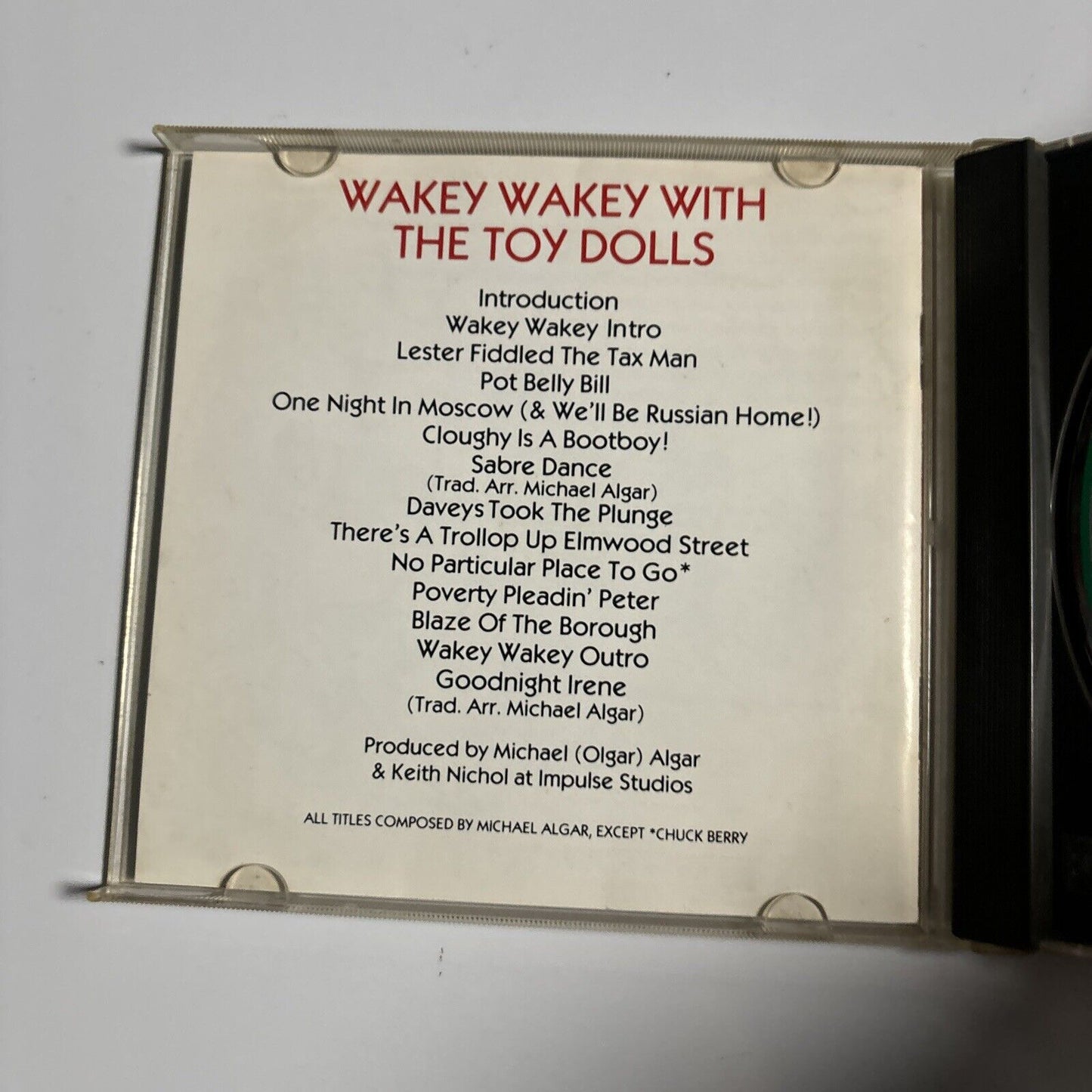 Toy Dolls - Wakey Wakey! (CD, 1989) Japan 85065 Receiver Records Limited