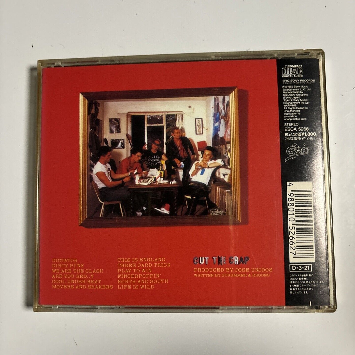 The Clash - Cut The Crap (CD, 1991) Japan esca-5266 Rock