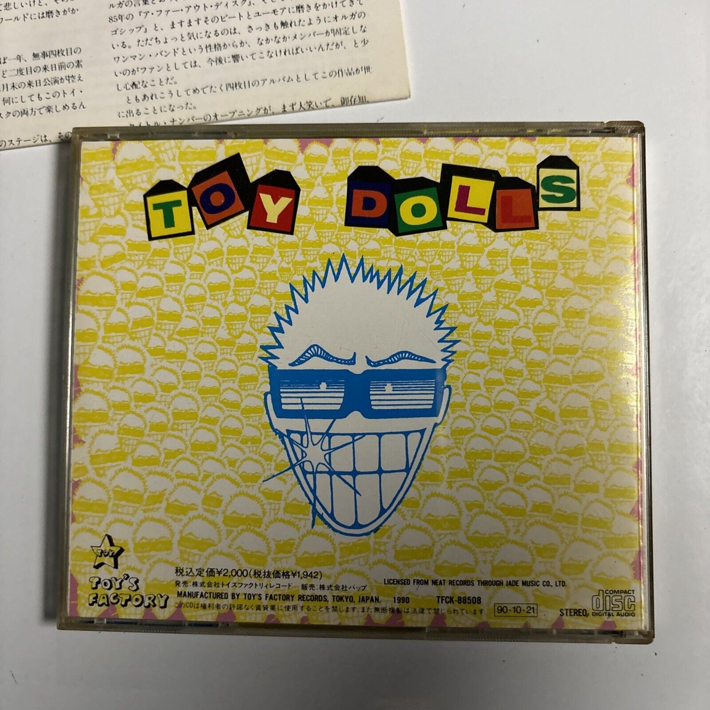 Toy Dolls - Bare Faced Cheek (CD, 1990) Japan tfck-88508