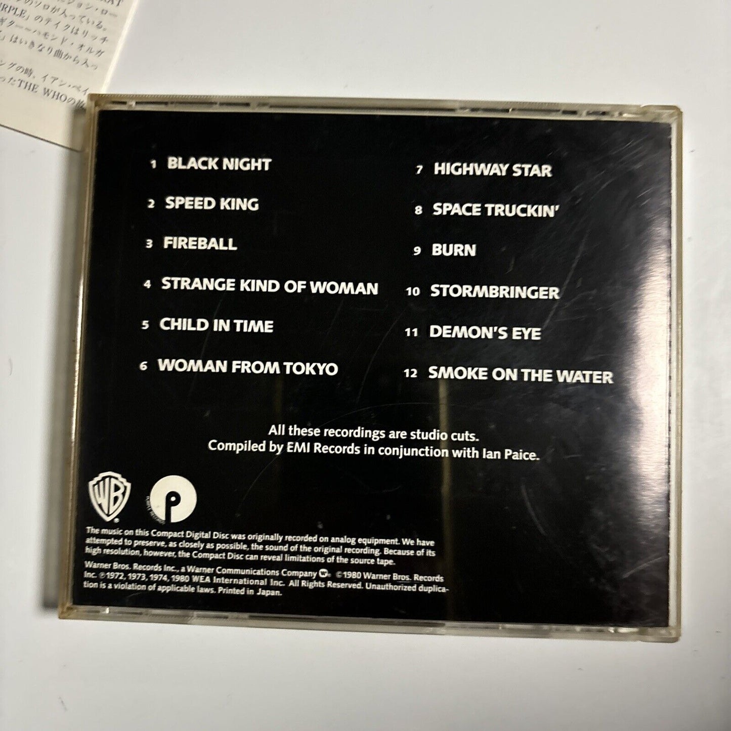 Deep Purple - Deepest Purple: The Very Best Of Deep Purple (CD, 1991) Japan