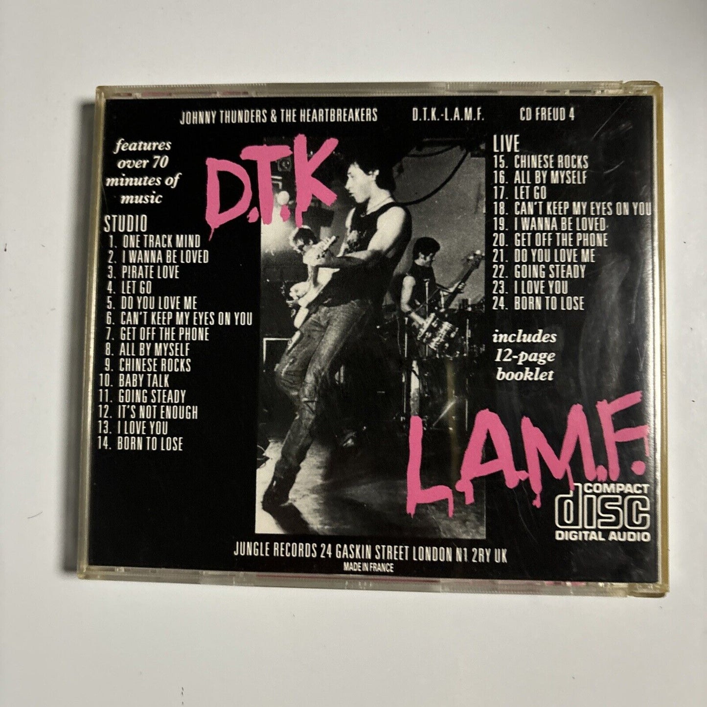 Johnny Thunders & The Heartbreakers - D.T.K. - L.A.M.F. (CD, 1986) FREUD 4