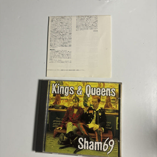 Sham 69 - Kings & Queens (CD, 1994) Japan Toy's Factory tfck-88656