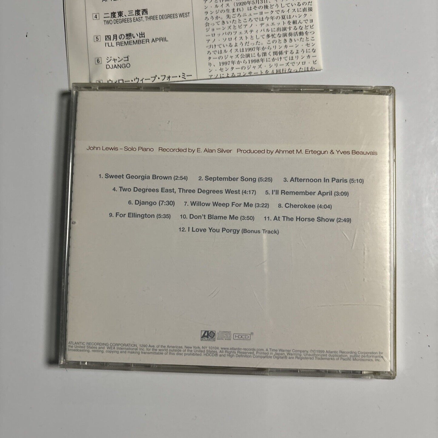 John Lewis - Evolution (CD, HDCD, 2014) Japan amcy-1252 Atlantic Jazz