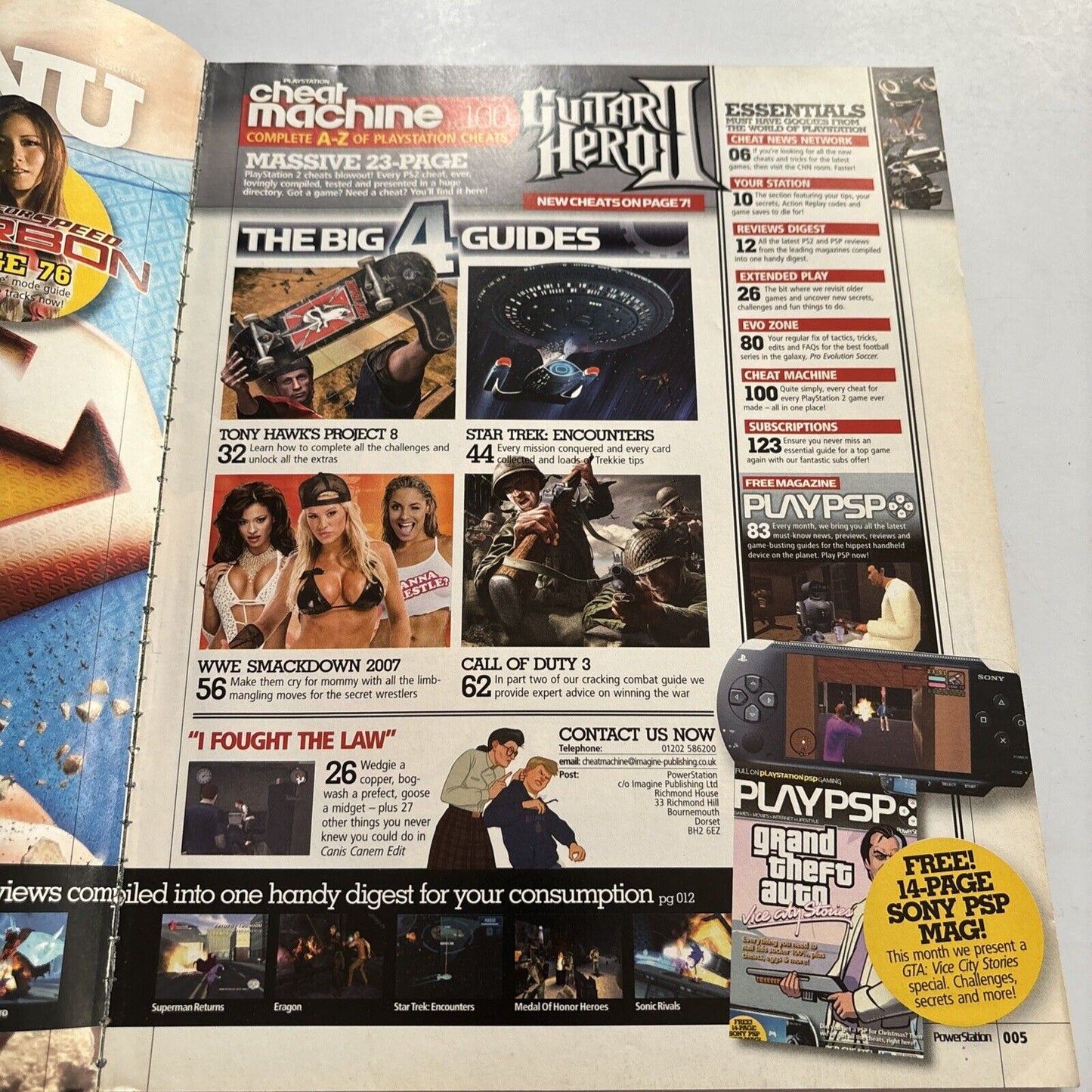 Powerstation PlayStation Magazine Issue 135 2007 Superman Returns Call Of Duty 3