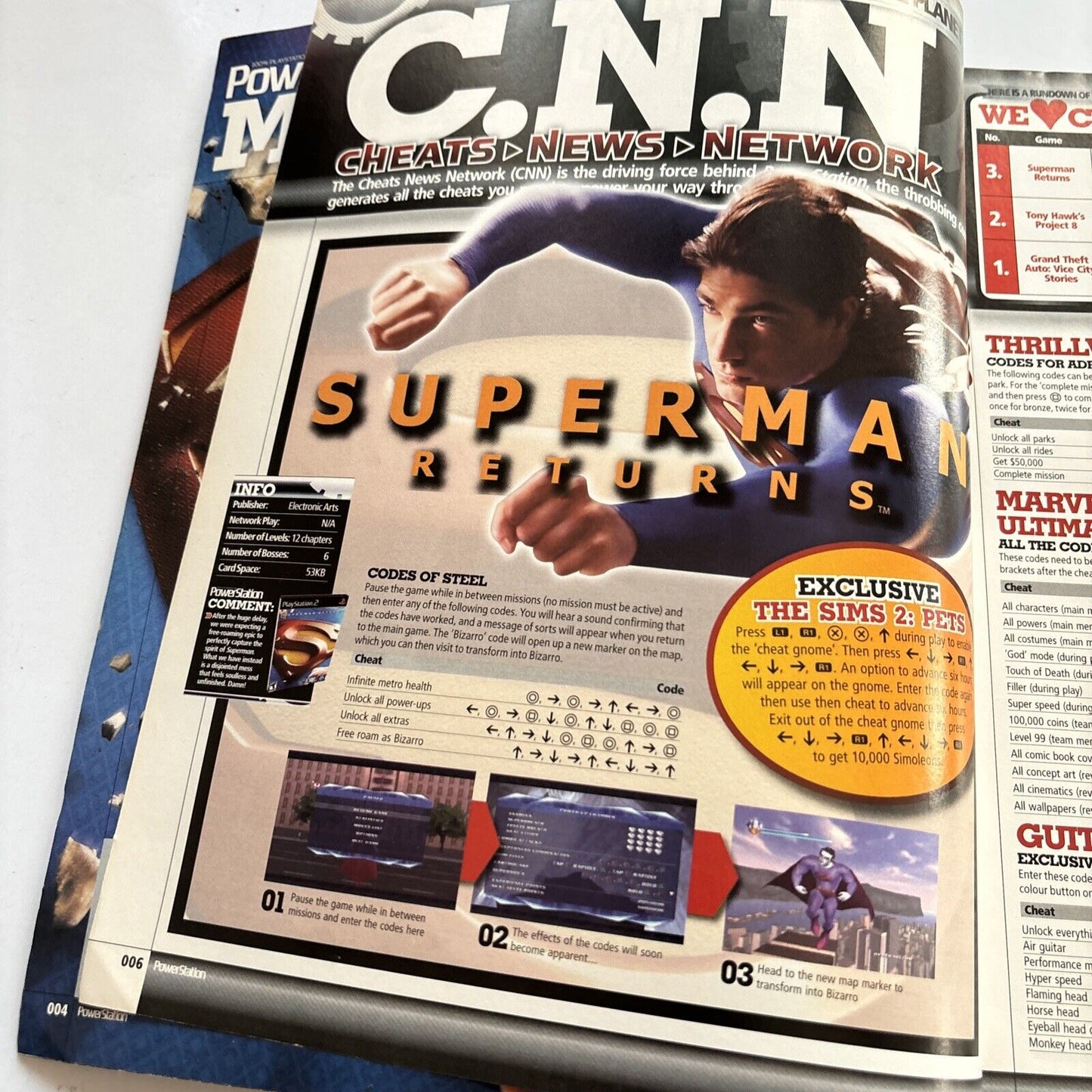 Powerstation PlayStation Magazine Issue 135 2007 Superman Returns Call Of Duty 3