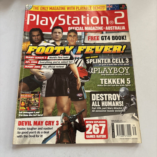 PlayStation 2 Official Magazine Australia Issue 39 April 2005 AFL 2006 Rugby2005